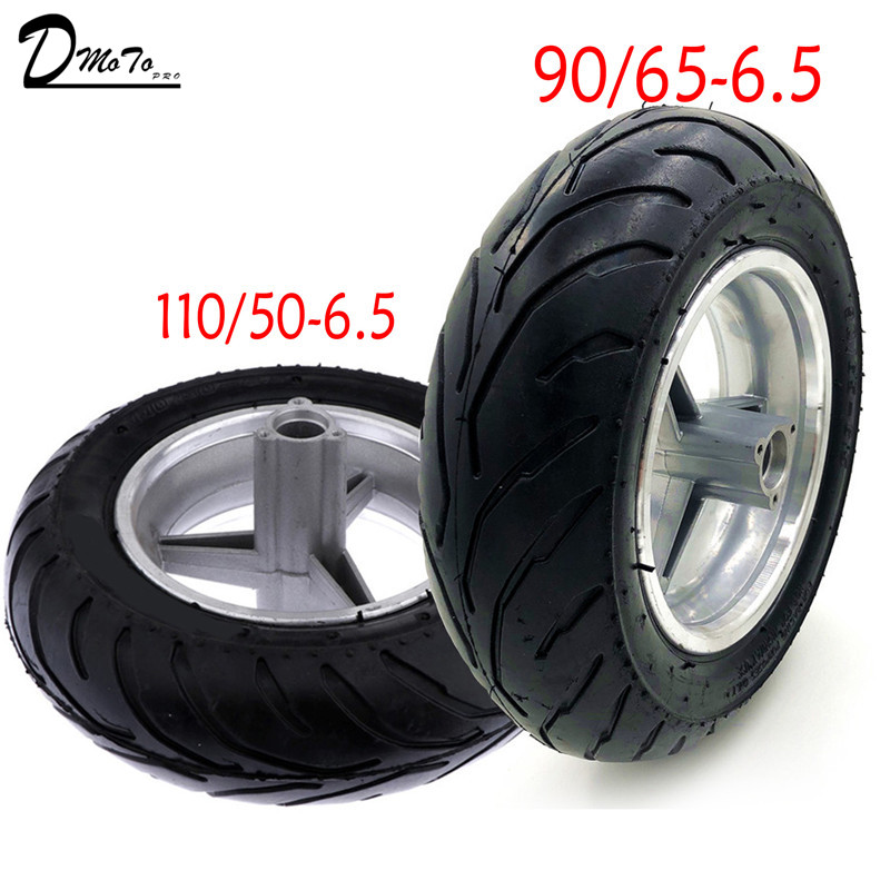 

One Rims+Tyres 110-50 - 6.50 90-65-6.5 Rear Back Front Wheel + Road Tyre Tire 49cc Mini Pocket Rocket PIT Bike