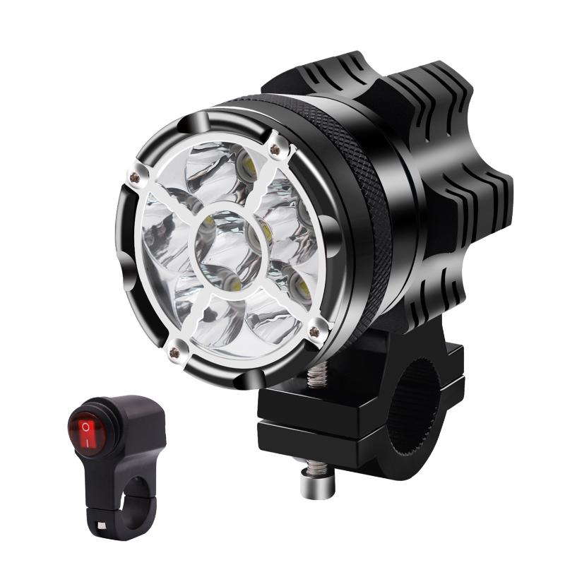 

Motorcycle Light Aluminum Alloy Modified Six Lights Highlight Spotlight 12v External Strong Light Always Bright Waterproof