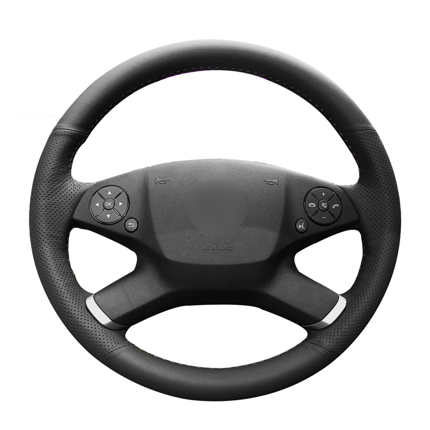 

Hand-stitched PU Artificial Leather Steering Wheel Cover for Mercedes Benz E-Class W212 E 200 260 300 2009-2013 Accessories