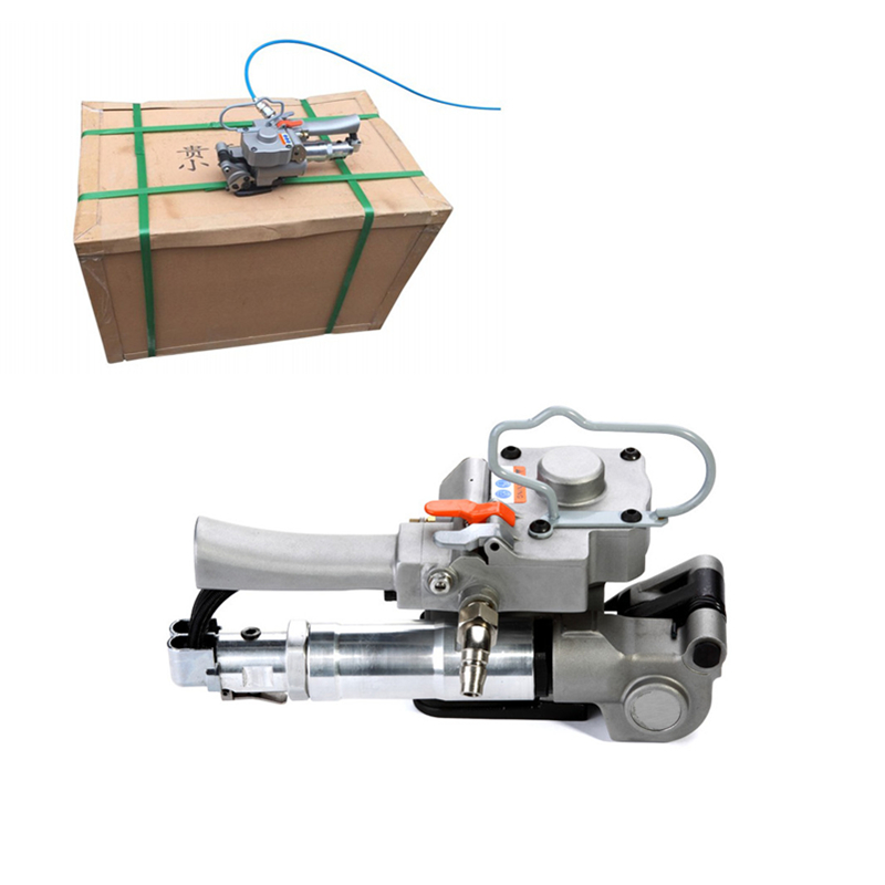 

Semi Automatic Portable Pneumatic PET Packing Strapping Machine ,Plastic banding machine pallet straper For 13-19mm PP PET Strap