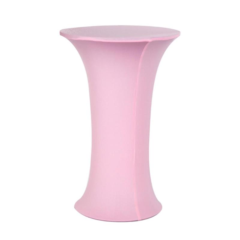 

Restaurant Home Solid Tablecloth Dining Room Stretchable Hotel Party Washable Cocktail Decorative Elastic Practical Cafe, White