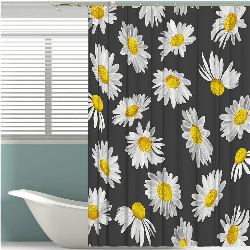 

Imixlot Waterproof Polyester Shower Curtains High Quality Bathroom Curtain Flowers Printing Bathtub Screen Home Decor