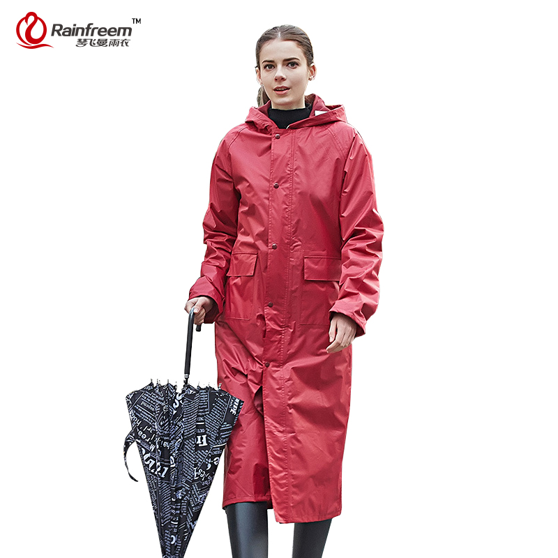 

Rainfreem Impermeable Raincoat Women/Men Waterproof Trench Coat Poncho Single-layer Rain Coat Women Rainwear Rain Gear Poncho