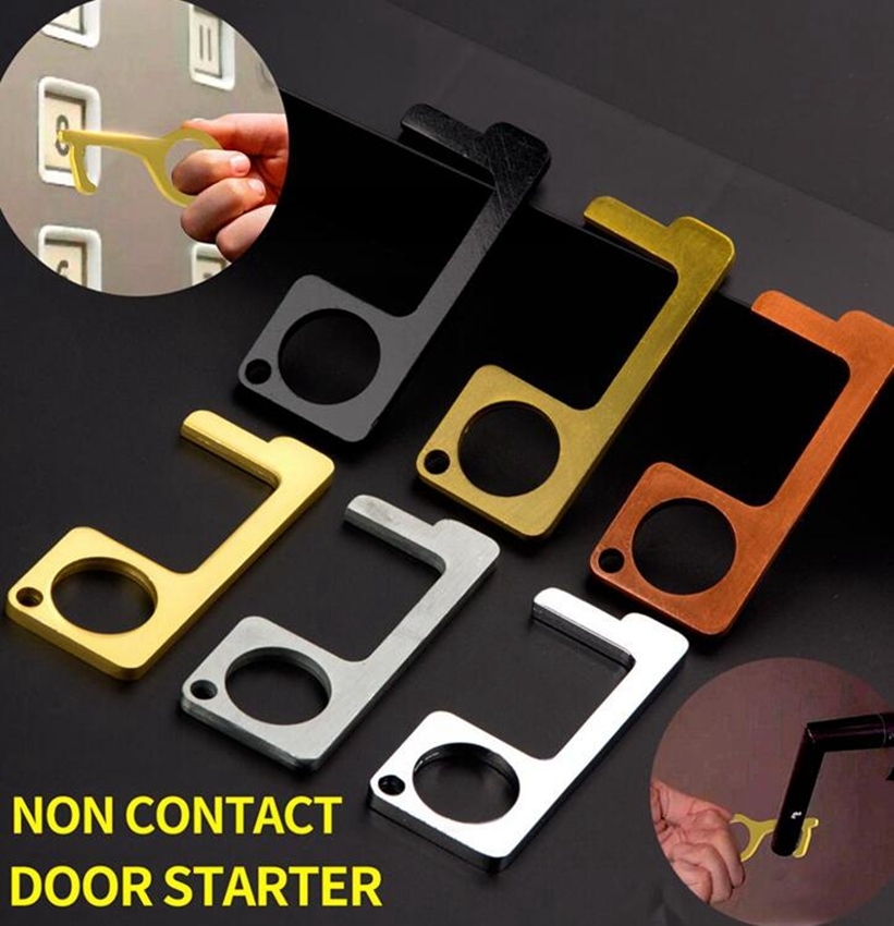 

Door Closer Non-Contact Door Opener key Ring Tool Door And Elevator Button Anti-contact I Easy To Clean EDC Keychain
