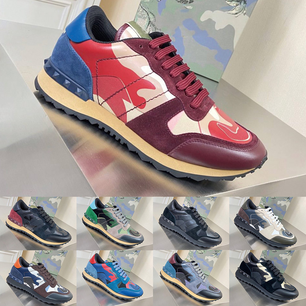 

DHL Free Shipping 20SS Hot Mens Designer Fabric Camouflage Rockrunner Sneaker New Arrival Fashion Luxury Designer Shoes men, Black