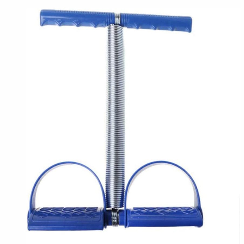 

Home Tummy Trimmer Elastic Sit Up Pull Rope Spring Tension Foot Pedal Abdomen Leg Exerciser Equipment Bodybuilding-Blue