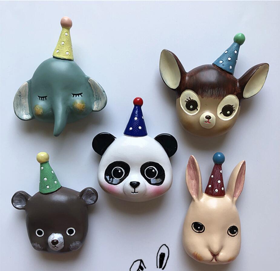 Fridge Magnets Japan Mori cute cartoon animal little elephant resin refrigerator stickers Fridge Magnets-image-569610636