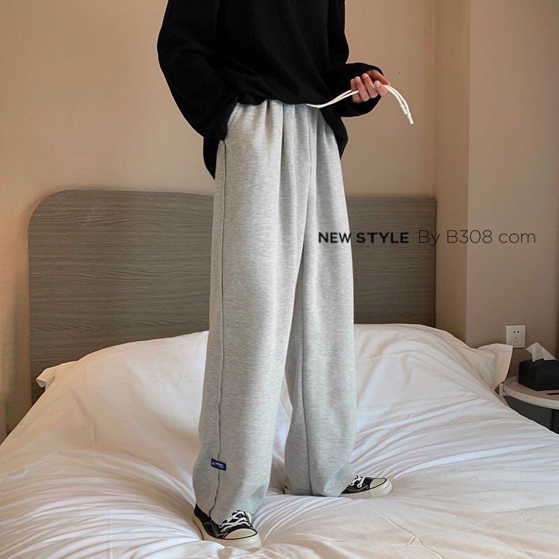 

2020 Spring And Autumn New Youth Popular Loose Solid Color Slim Straight Leg Pants Fashion Casual All-match Sports Pants, Black