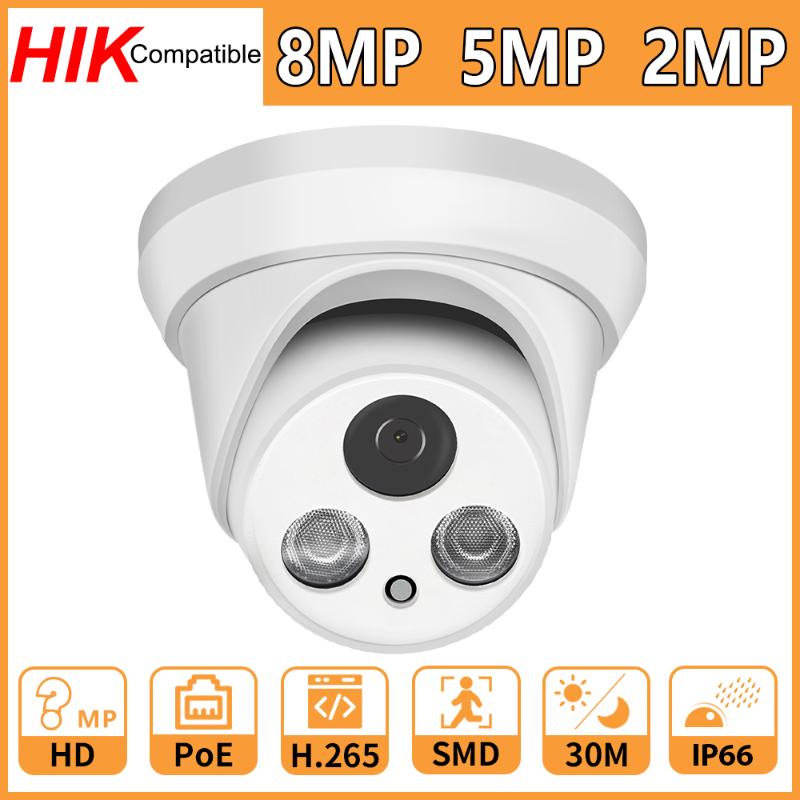 

Hikvision Compatible 8MP 5MP 2MP Network IP Camera Home Security CCTV Camara PoE HD 1080P IR30M ONVIF H.265 P2P Plug&Play Cam