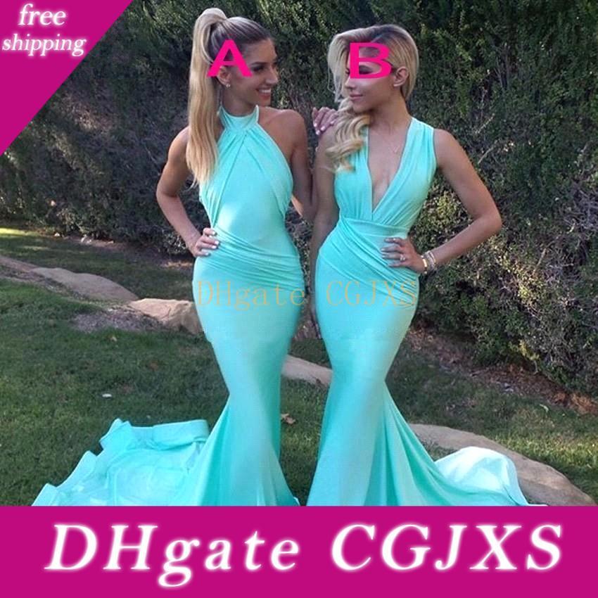 turquoise evening dress