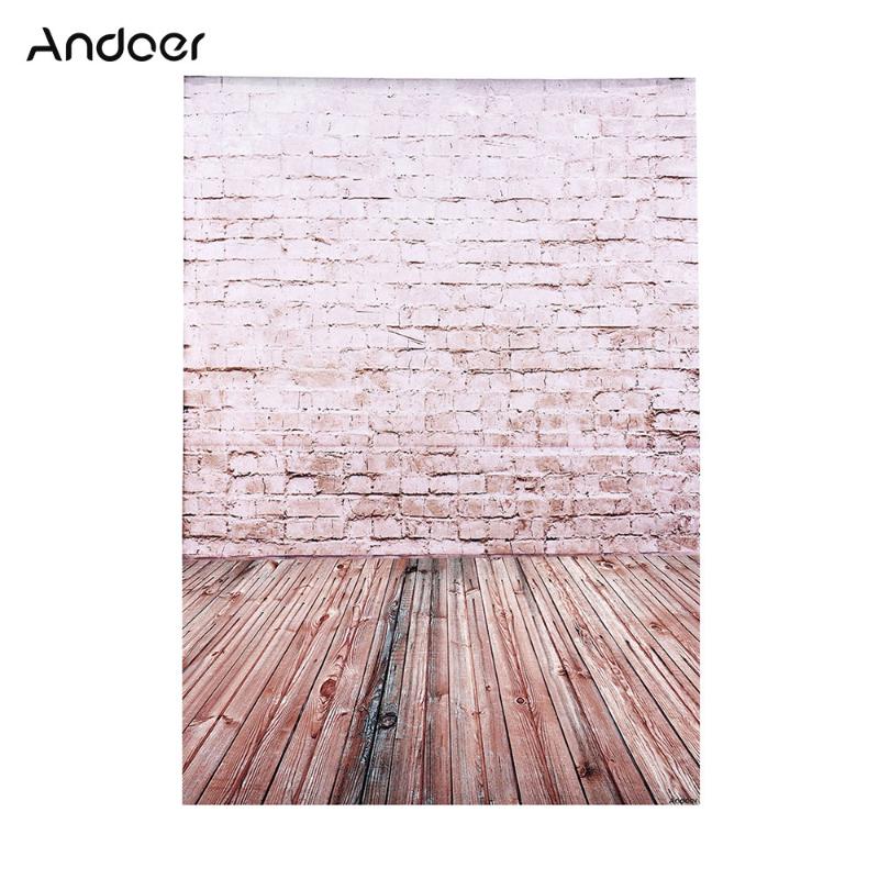 

2 * 3m/6.6 * 9.8ft Large Photography Backdrop Background Brick Wooden Floor Pattern for Baby Children Photo