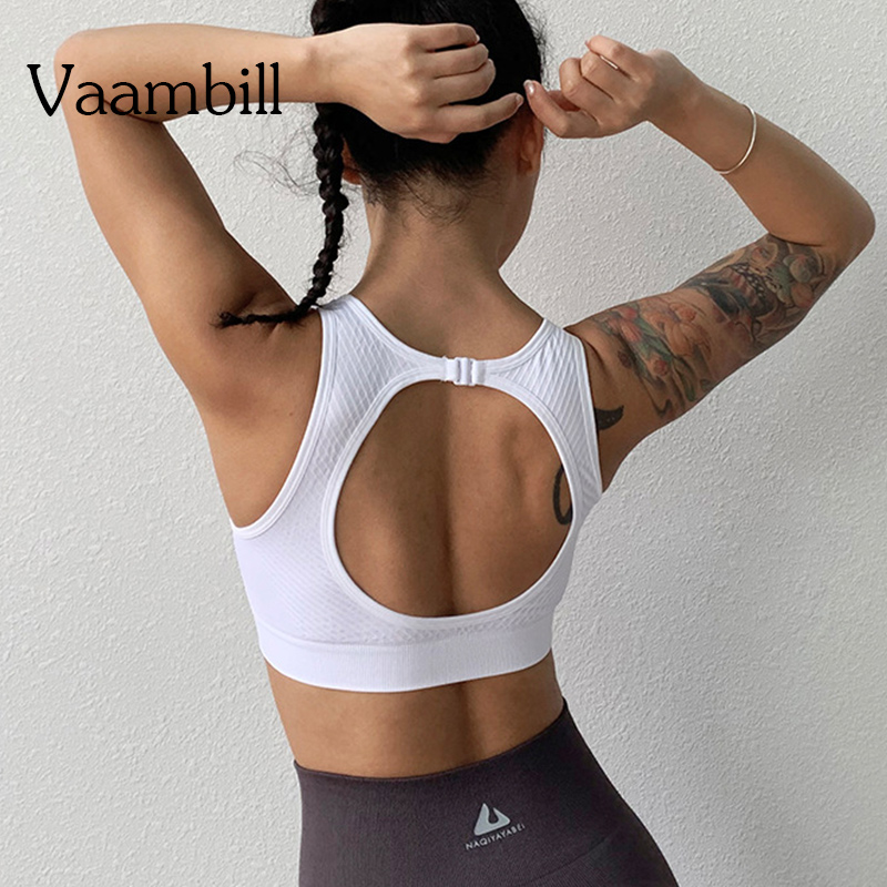 

Woman Padded Open Back Sport Underwear Bras For Women Sports Top Feminine Gym With Bulge White Women's Seamless Sports Bra, Purple