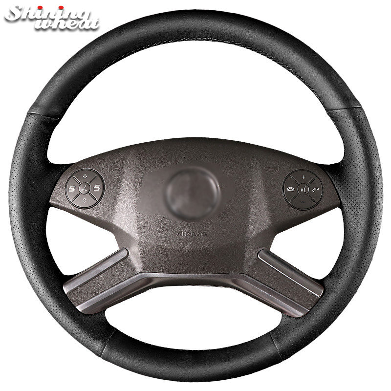 

Genuine Leather Car Steering Wheel Cover for Mercedes Benz M-Class 2009-2011 R-Class GL-Class 2010-2012 ML W164