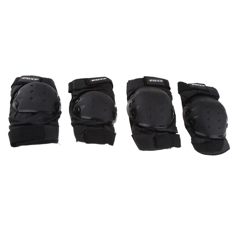 

2 Pairs Waterproof Knee and Leg Warm Protector Motocycle Knee Albow Pads Support