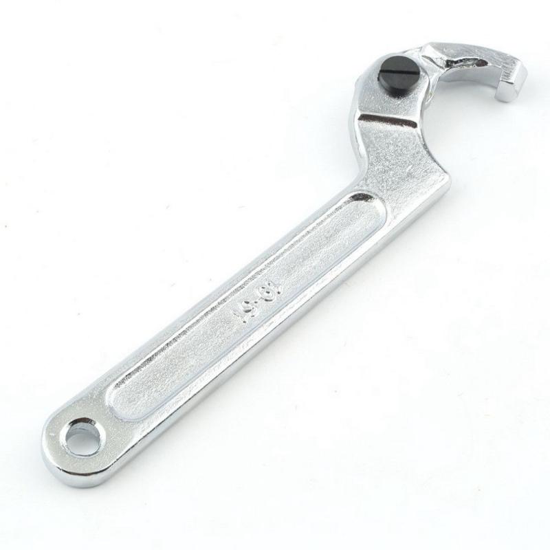 

BHTS-19-51mm Chrome Vanadium Adjustable Hook Wrench C Spanner Tool store hot