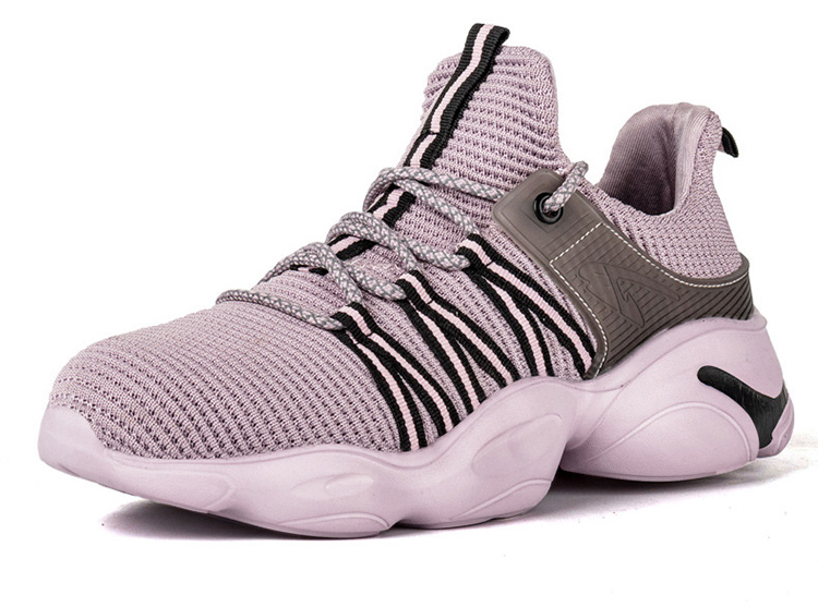 

2020 New Fashion Safety Shoes Work Boot Safety Steel Toe Shoes Men Working Sneakers Unisex Work Boots Reflective, Black