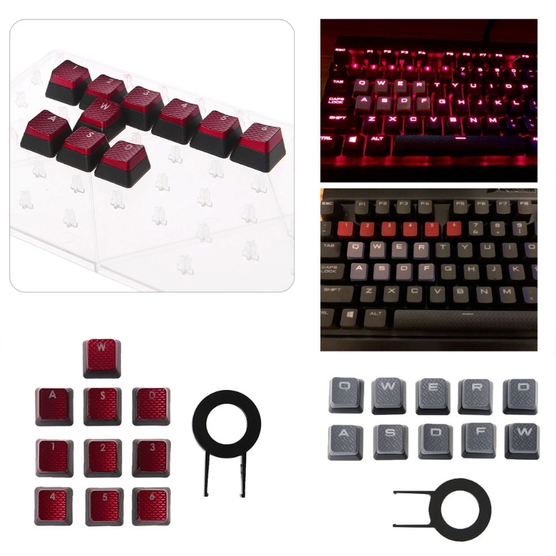 

10Pcs/Pack Keycaps for K70 K65 K95 G710 RGB STRAFE Mechanical Keyboard