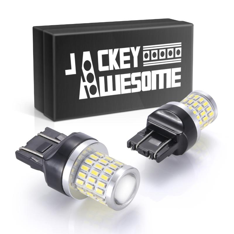 

2pcs 900 Lumens 7443 3014 54SMD 7444 992 Led Bulb Used For Back Up Reverse Lights Turn Signal Lights Brake Tail, As pic