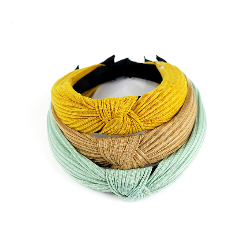 

wide knitting headbands knot turban hair band elastic hair accessories for women and girls