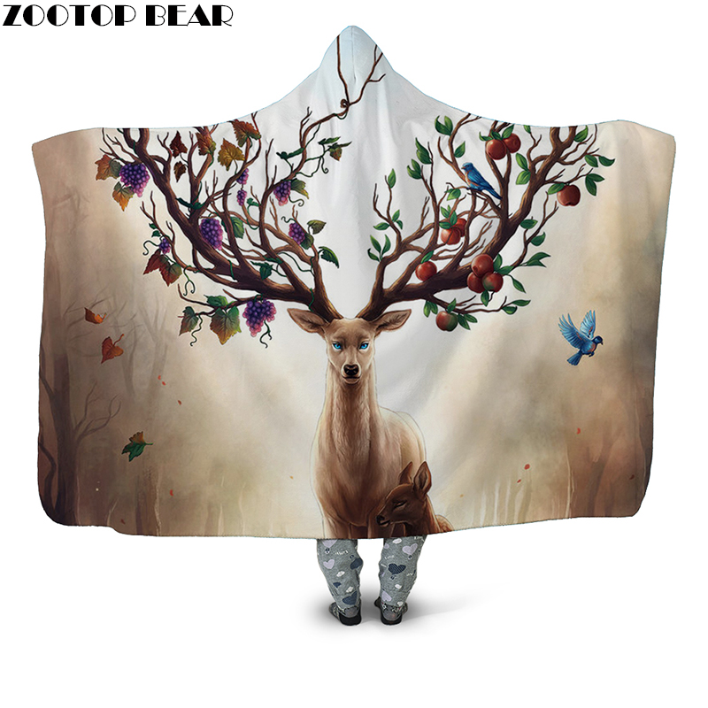 

Fruit 3D print Animal Quilts Hot Fashion Boho Style Anime Hooded Blanket Wearable Brand Cloak Adult Bedding Soft Fleece Blankets