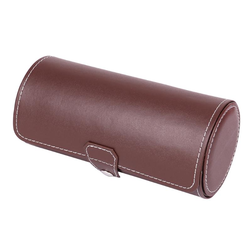 

Watch Box 3 Grids Portable PU Leather Display Case Roll Bracelet Gift Holder Jewelry Storage Fashion Bangle Mini Organizer