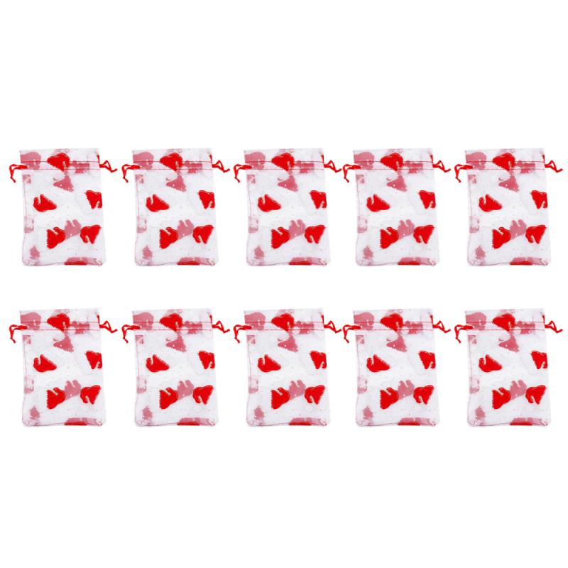

10pcs Lightweight Cartoon Drawstring Bag Candy Pouch for Children