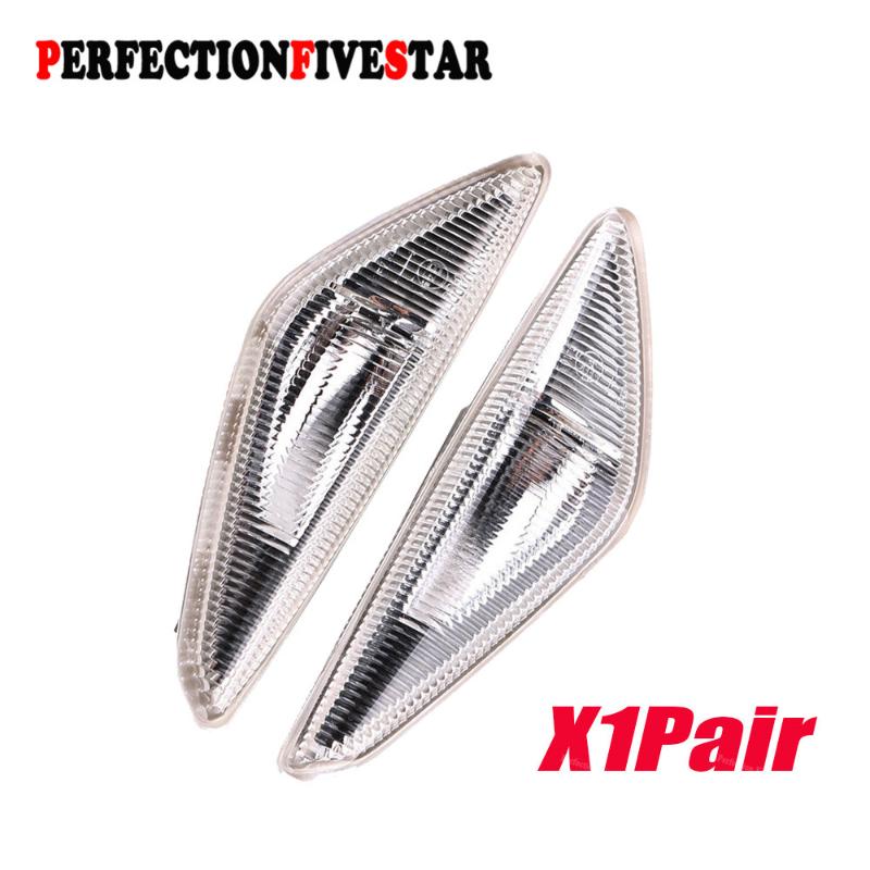 

63137171007 63137171008 For X3 X5 X6 E70 E71 2008-2014 E72 F25 Pair Fender Side Marker Turn Signal Light Lamp L & R LED, As pic
