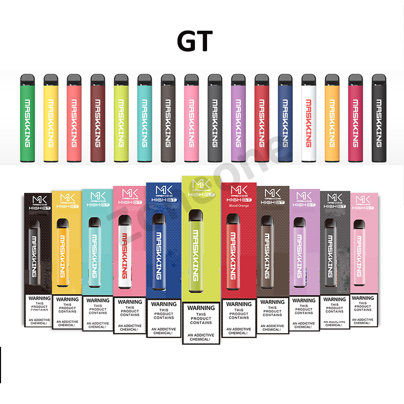 

Original Maskking High GT 400puffs Disposable Vape Pod Device 350mah Battery 2.0ml Ecig Cartridges Vaporizer Starter Kit MK Puff bar
