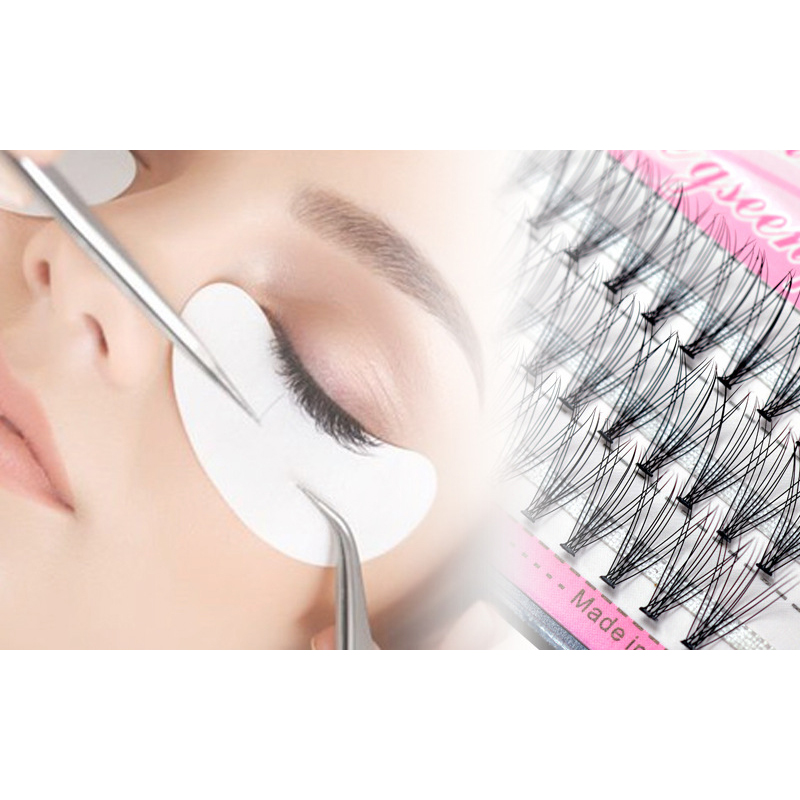 

10Pcs Grafting Eyelashes Slender Natural Cruelty Free Handmade False Eyelashes Eye Makeup Eyelash Extension Supplies