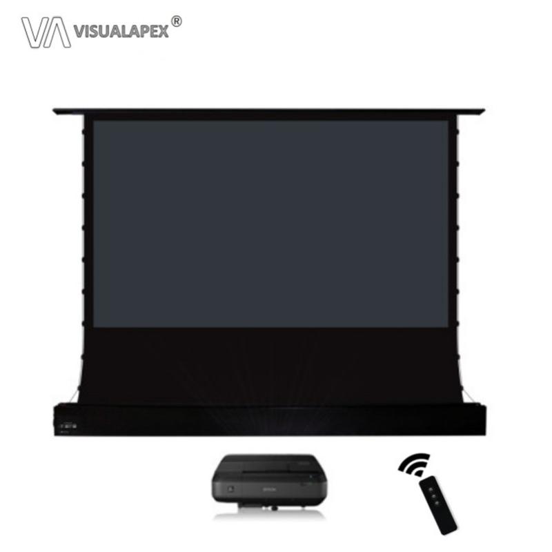 

Vividstorm A2HALRU 16:10 Electric Tab-tensioned Floor Screen, with ALR Material, Wireless 12V Projector Trigger