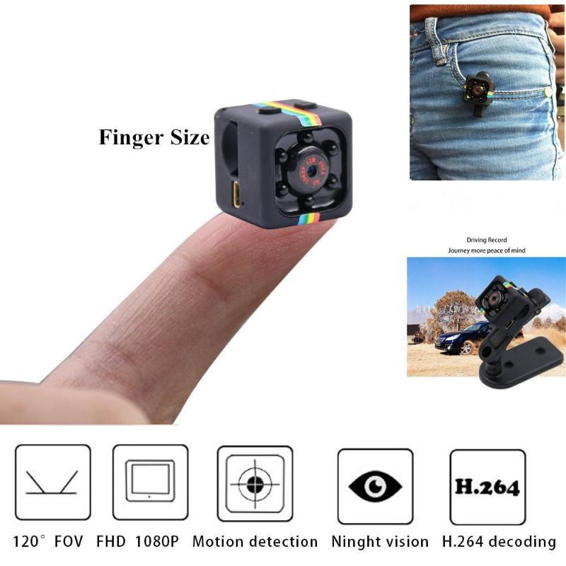 

Mini Pro 1080P Portable Small Nanny Cam with Night Vision Motion Sensor Perfect Indoor Security Surveillance Camera for Home, Black