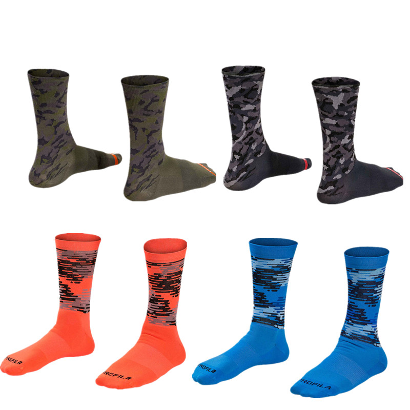 

Outdoor Sport Autumn Camouflage Compression Mtb Socks Men Mountain Bike Cycling Socks, Tz orange