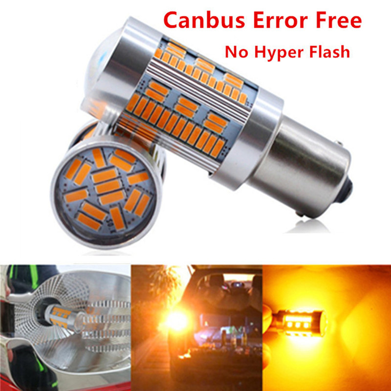 

New 1Pc Canbus 1156 BAU15S/BA15S Led 4014SMD 105 Chips No Hyper Flash Error Free Durable Reverse Brake Turn Signal Light#294065, As pic