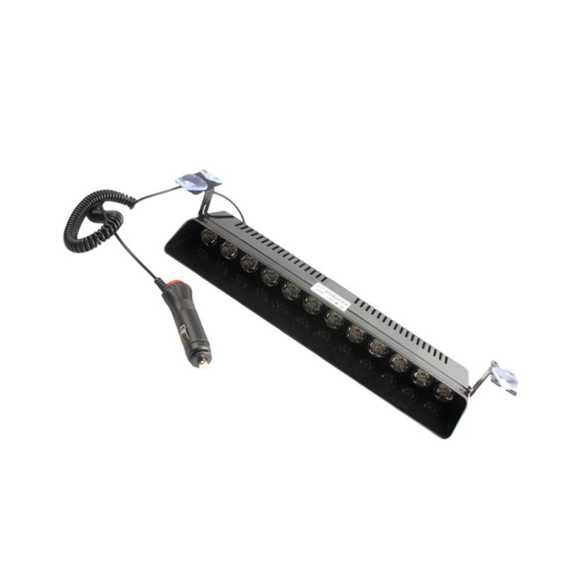 

1 Set of 12 LED High Intensity Vehicle Emergency Hazard Warning Strobe Flash Light for Dash Deck Grill Windshield (Whole White L