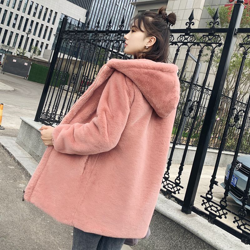 

2020 women's clothing winter outerwear coats new winter long section of thin Slim hooded jacket 1019, Black