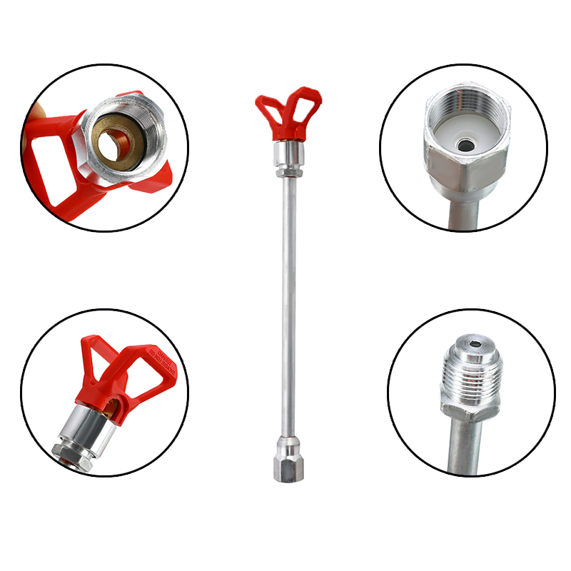 

20/30/50/75cm Sprayer Extension Rod Airless Paint Spray Gun Tip Extension Pole Rod Aluminum Alloy Tool Spraying Machine For