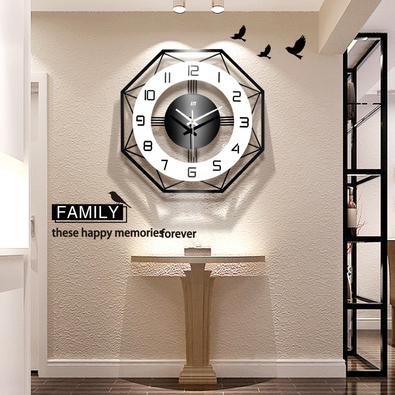 

Nordic Simple Wall Clock Home Decoration Clock Fashion Creative Wall Modern Design Shabby Chic Digital