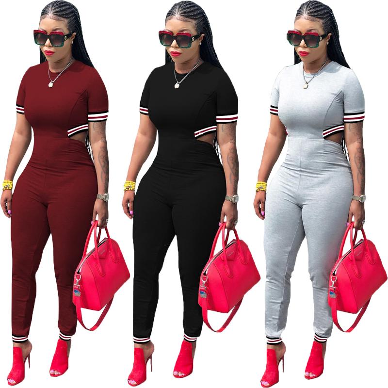 

Dashiki African clothing 2020 women's overalls o tie short sleeve Autumn Winter women Overalls Jumpsuits casual Sexy fashion ju