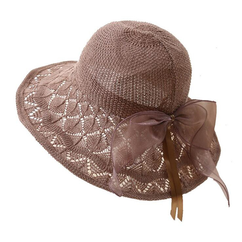 

Women Lace Sun Hats For Wide Brim Straw Beach Side Cap Floppy Female Straw Hat Lace Solid Fringe Hat Summer Chapeu