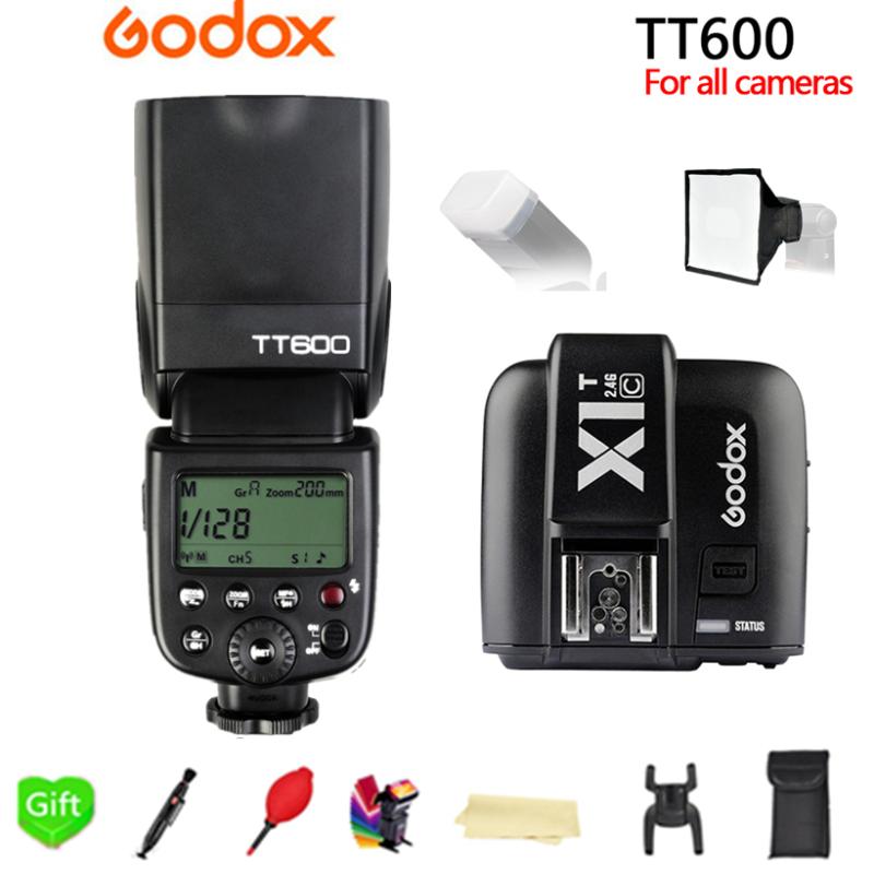 

Godox600600S 2.4G Wireless 1/8000s Speedlite Flash + X1T-C/N/S/O/F 2.4G WirelessL Trigger for Camera