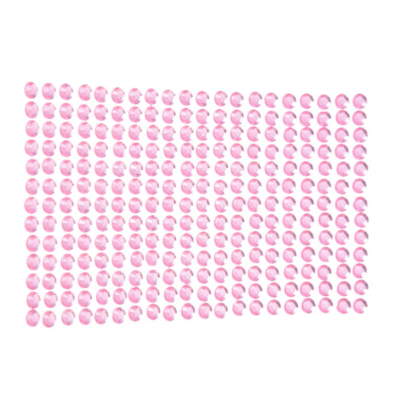 

6 mm point crystal rhinestone car DIY decorative sticker interior (pink