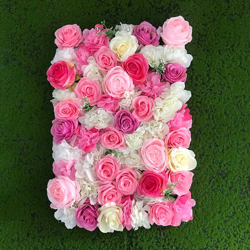 

Artificial Rose Wall Panels for Wall Decor Home Baby Shower Backdrop Wedding Anniversary Background Floral DIY Decoration, B-58