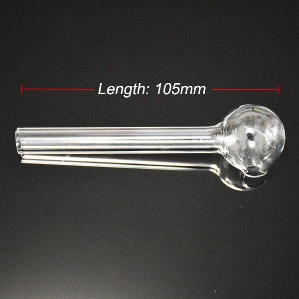 

4 inch Clear Pyrex Glass Oil burner Pipes for Tobacco Dry Herb Smoking