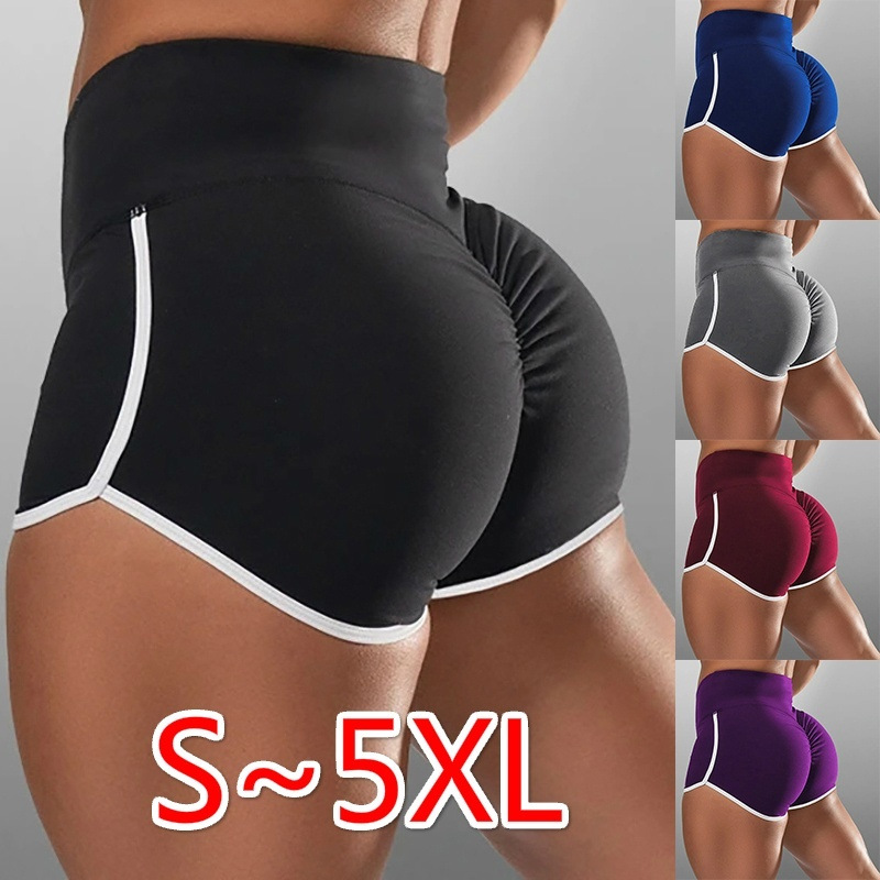 

2020 New European and American Yoga Fitness Running yoga Shorts, Black
