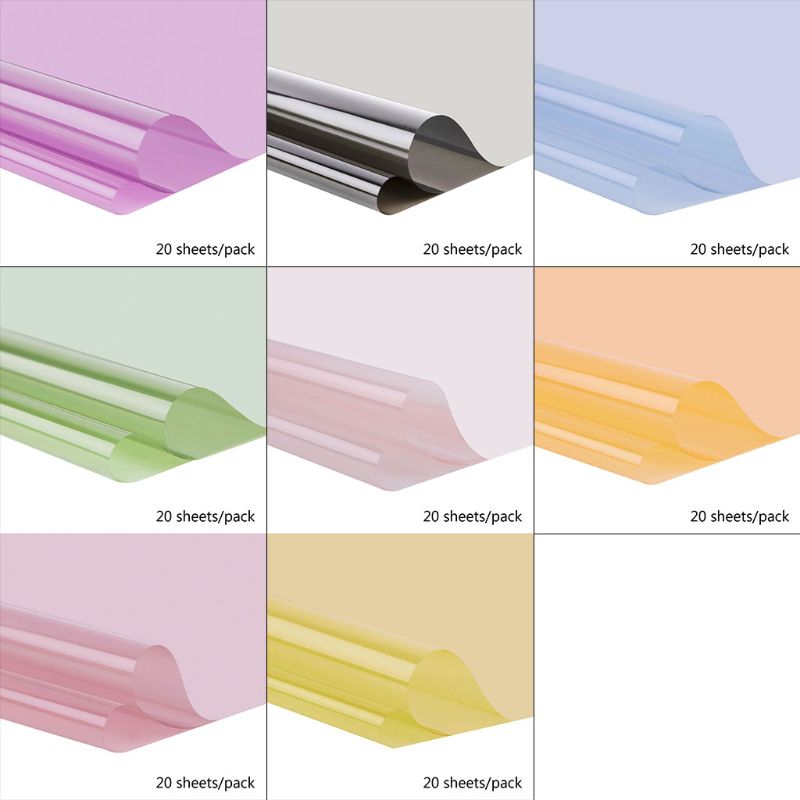 

20 Sheets 23.6X23.6 Inch Luxury Two-colorDouble Sided Golden Flower Wrapping Paper Waterproof Paper Diy Perfect Gift