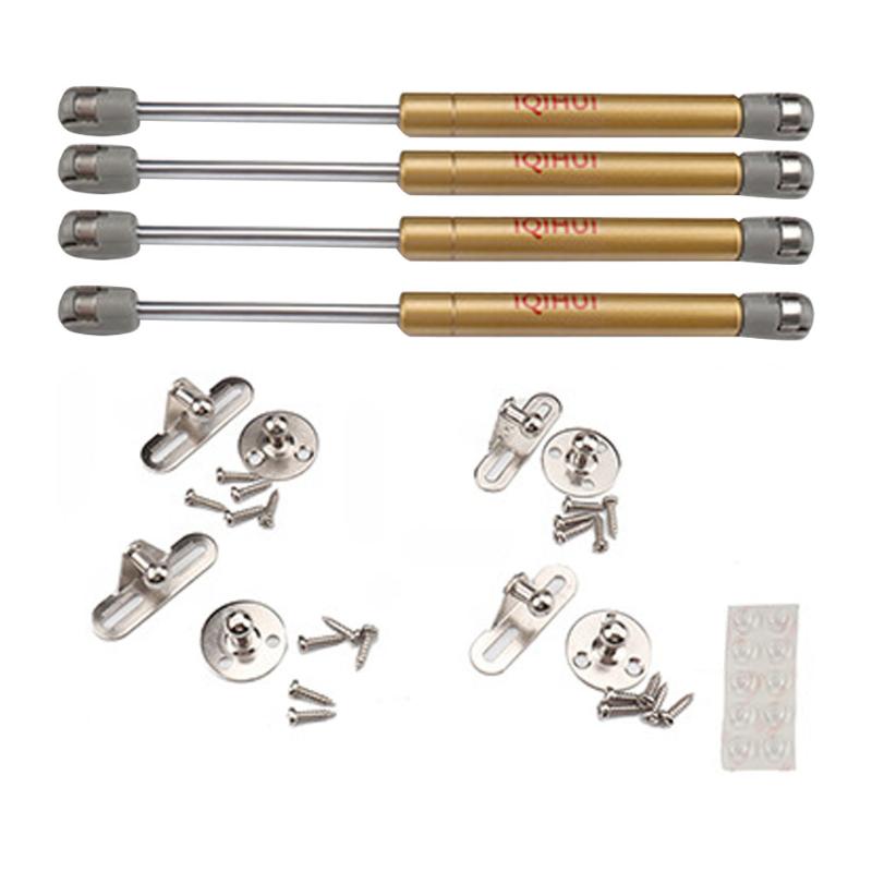 

4pcs 100N 22.5lb Front Hood Soft Close Furniture Universal Strut Bar Cabinet Steel Rod RV Parts Bracket Gas Spring Lift Support