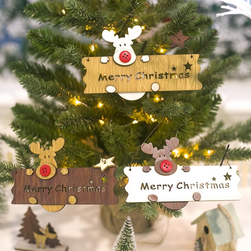 

Merry Christmas Tree Decorations Elk Hollow Christmas Garland Hanging Pendant Decorations for Home Navidad 2020,Q