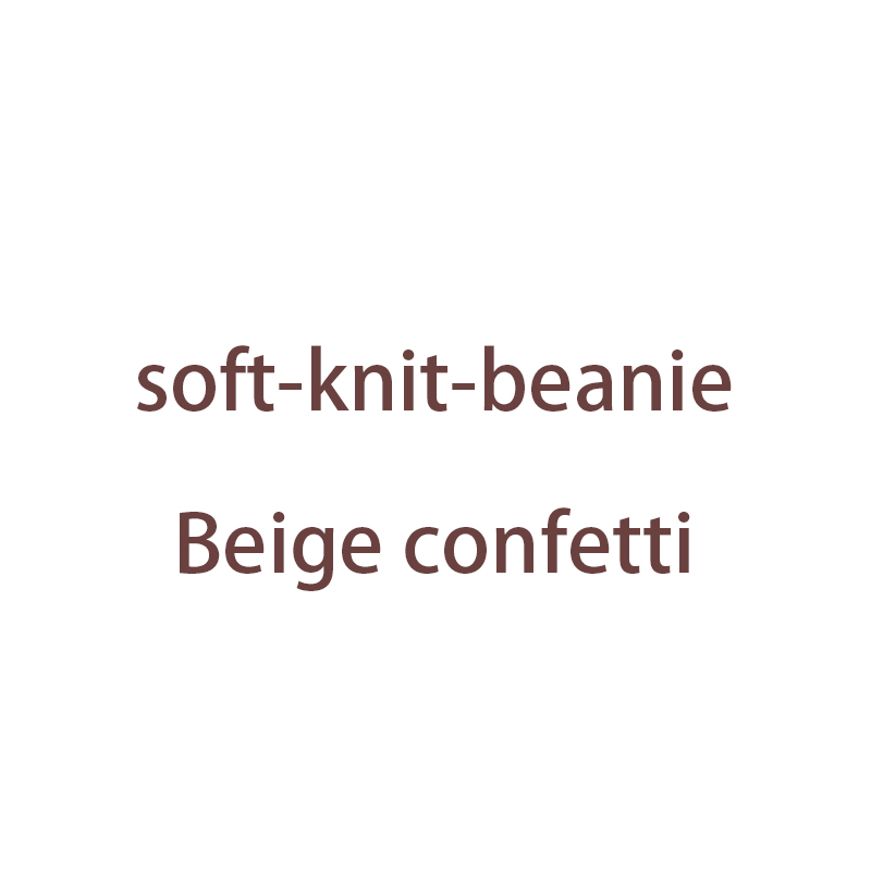 

Customized Soft Knitted Beanies, Beige