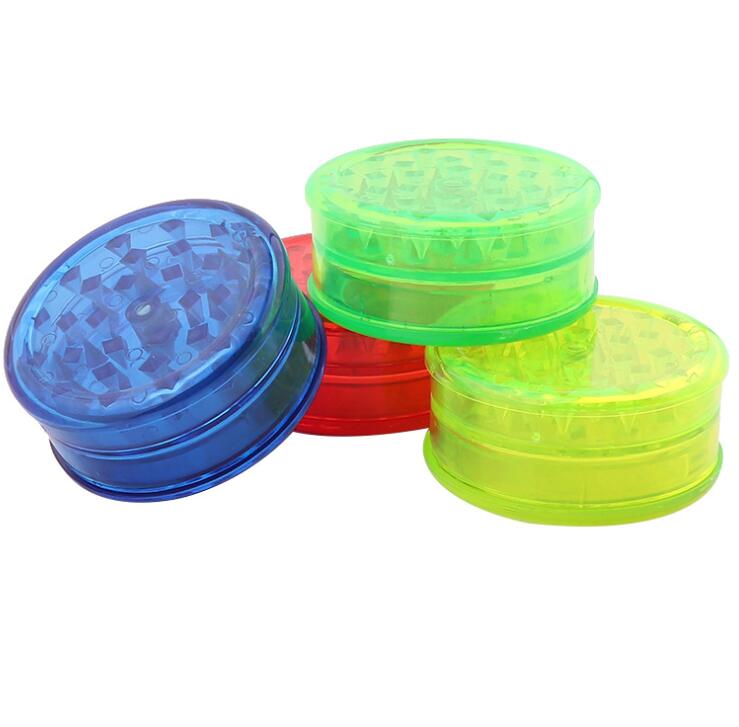 

60mm plastic tobacco grinders 3 layer grinder for smoke accessories smoking pipes acrylic grinders Smoking Accessories GGA3675