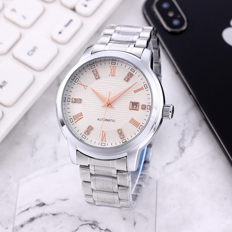 

2022 luxury mens watches Three stitches Roman numerals dial automatic Mechanical designer LONGIN brand Stainless steel strap
